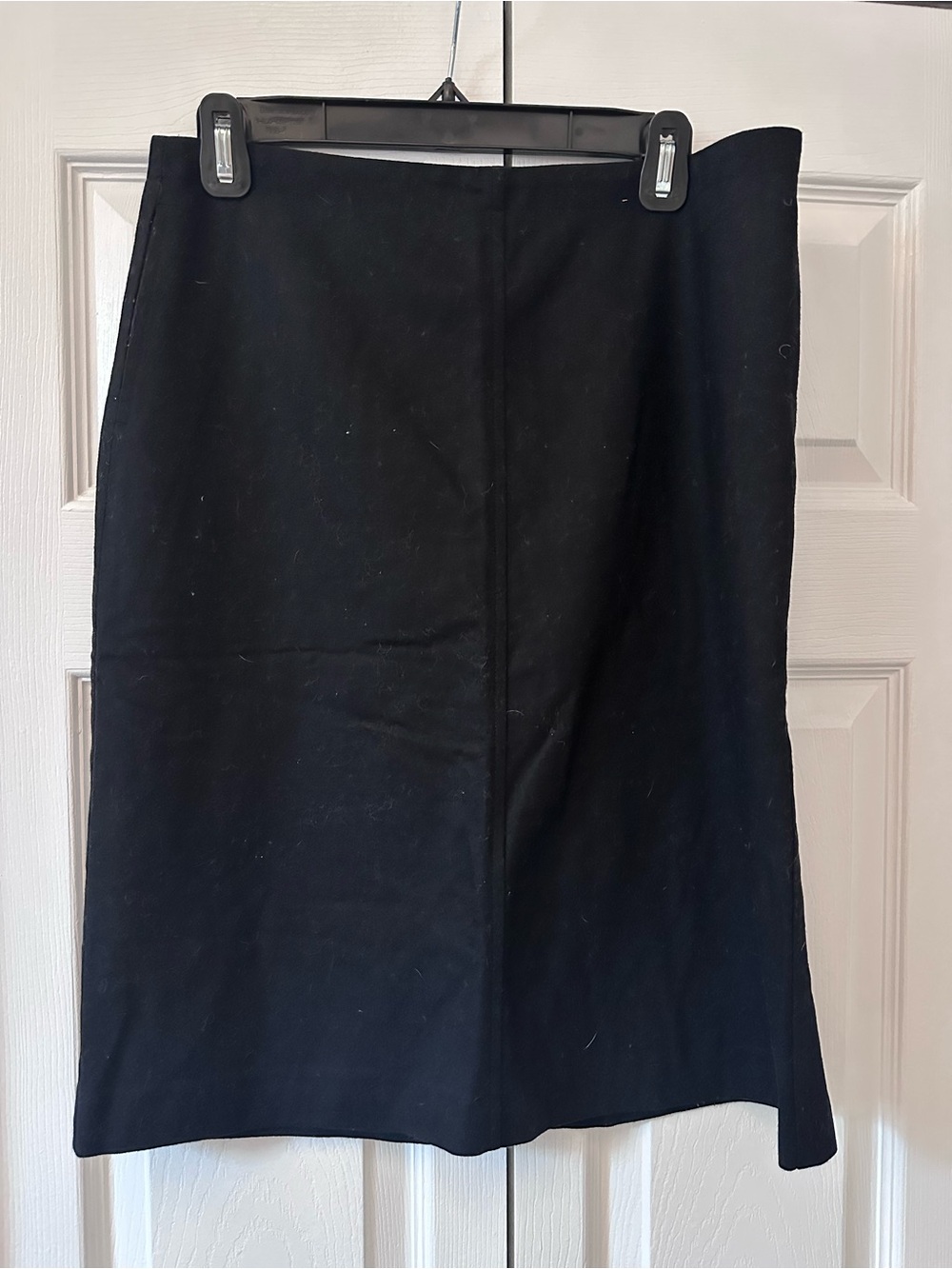 J. Crew Black Pencil Skirt wool lined